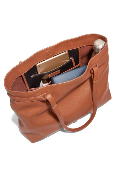 Shop Cole Haan Essential Soft Leather Tote In British Tan