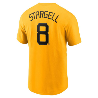 Shop Nike Willie Stargell Gold Pittsburgh Pirates City Connect Name & Number T-shirt