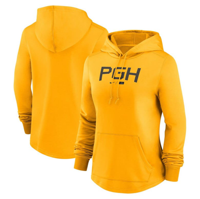 Shop Nike Gold Pittsburgh Pirates City Connect Pregame Performance Pullover Hoodie