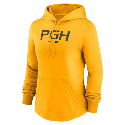 Shop Nike Gold Pittsburgh Pirates City Connect Pregame Performance Pullover Hoodie