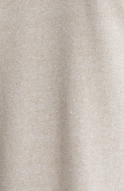 Shop Eileen Fisher Long Organic Linen & Organic Cotton Cardigan In Natural White