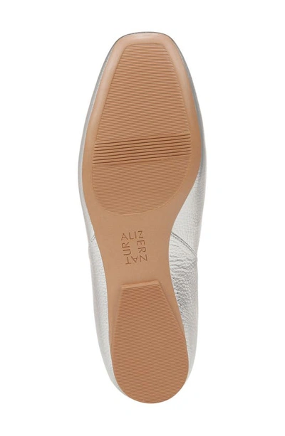 Shop Naturalizer Cody Skimmer Flat In Silver Croc Pattern Leather