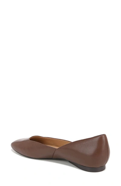 Naturalizer Cody Skimmer Flat In Cocoa Leather