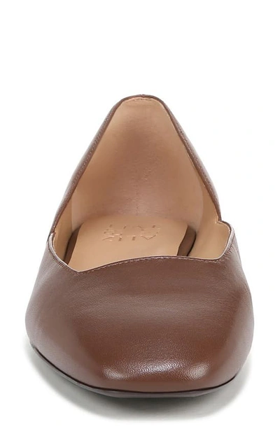 Naturalizer Cody Skimmer Flat In Cocoa Leather