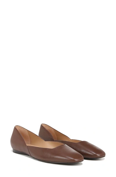 Naturalizer Cody Skimmer Flat In Cocoa Leather