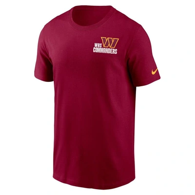 Shop Nike Burgundy Washington Commanders Blitz Essential T-shirt