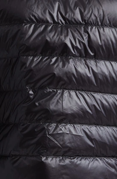 Moncler High Collar Puffer Quilted Sleeveless Jacket In Black