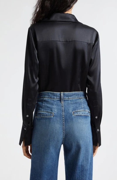 Ramy Brook Victoria Button Down Blouse In Black