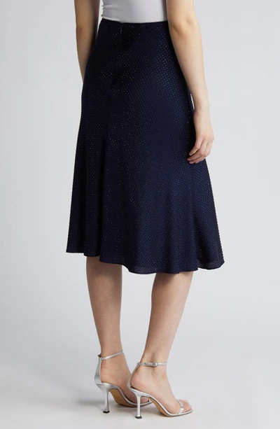 Shop Kobi Halperin Dallas Studded Skirt In Midnight Blue