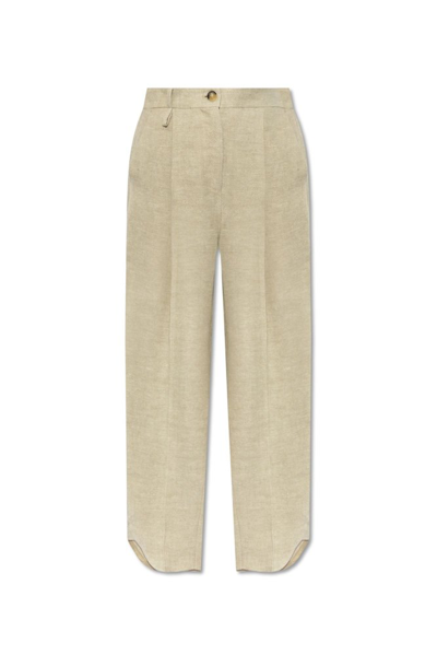 Shop Emporio Armani Icon Collection Trousers In Grey
