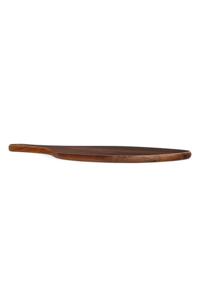 Nambe Small Portables Wood Cutting Board In Brown