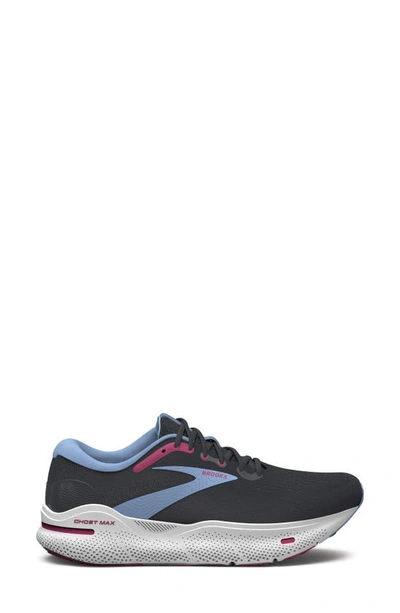Brooks Ghost Max Running Shoe In Ebony/ Open Air/ Lilac Rose