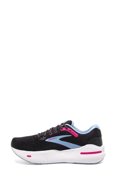 Brooks Ghost Max Running Shoe In Ebony/ Open Air/ Lilac Rose