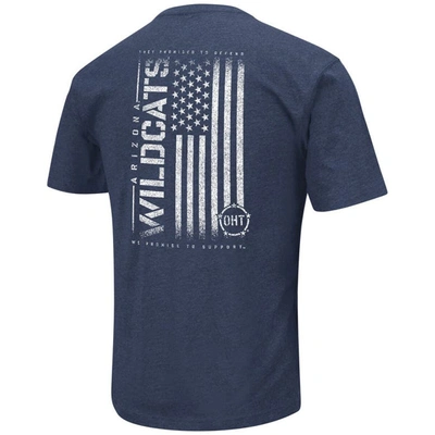 Shop Colosseum Navy Arizona Wildcats Oht Military Appreciation Flag 2.0 T-shirt