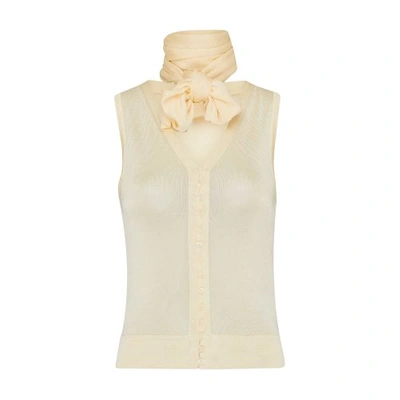 Shop Jacquemus The Maestra Top In Light_yellow
