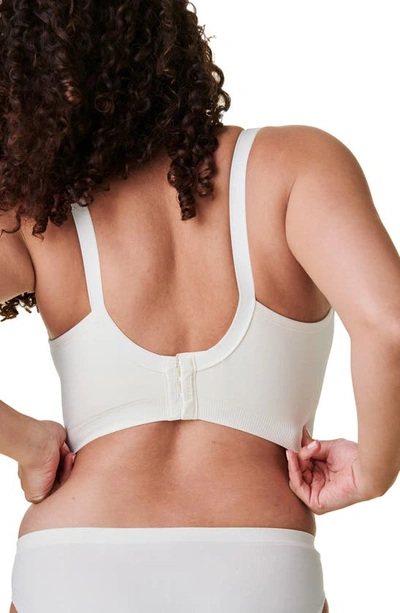 Bravado Designs Plunge Wireless Maternity/nursing Bra In Antique White