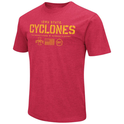 Shop Colosseum Cardinal Iowa State Cyclones Oht Military Appreciation Flag 2.0 T-shirt
