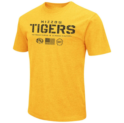 Shop Colosseum Gold Missouri Tigers Oht Military Appreciation Flag 2.0 T-shirt