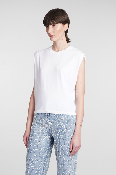 Shop Iro Juli T-shirt In White Cotton