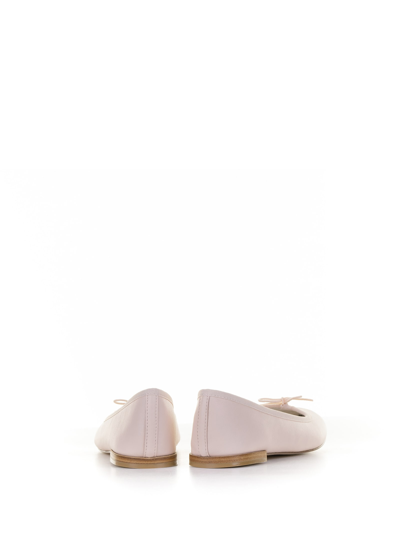 Shop Repetto Light Pink Leather Ballet Flat In Icone