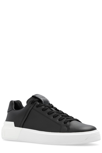 Shop Balmain B Court Low-top Sneakers In Black