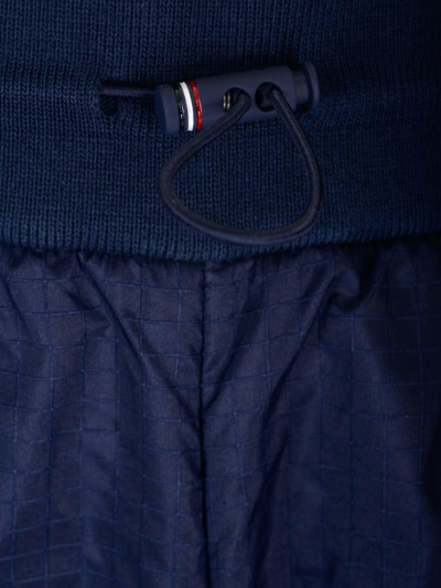 Shop Thom Browne 4-bar Stripe Detailed Shorts In Navy