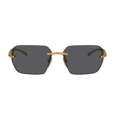 Shop Prada Pra56s 15n5s0 Sunglasses In Oro