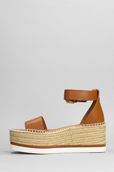 Shop See By Chloé Glyn Wedges In Leather Color Leather
