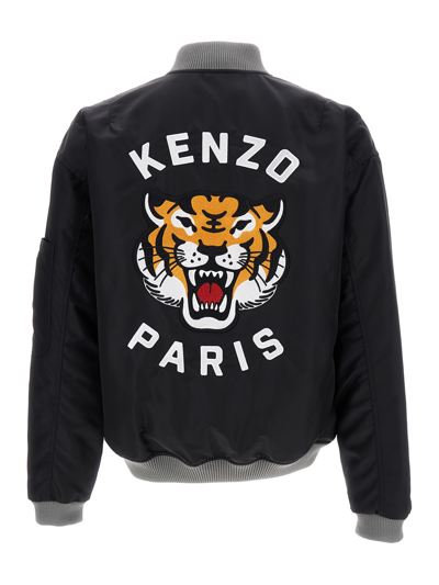 Shop Kenzo Lucky Tiger Bomber In Black