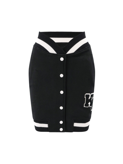 Shop Karl Lagerfeld Skirt In Black
