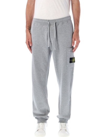 Shop Stone Island Classic Jogging Pants In Grey Mel