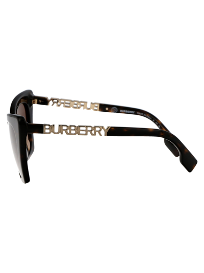 Shop Burberry Eyewear Marianne Sunglasses In 300213 Dark Havana
