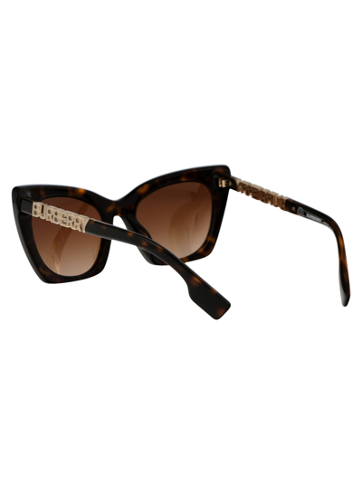 Shop Burberry Eyewear Marianne Sunglasses In 300213 Dark Havana