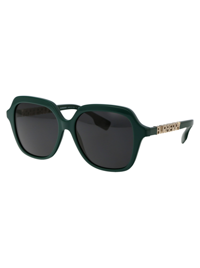 Shop Burberry Eyewear Joni Sunglasses In 405987 Green
