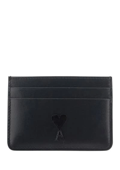 Shop Ami Alexandre Mattiussi Adc Card Holder In Nero