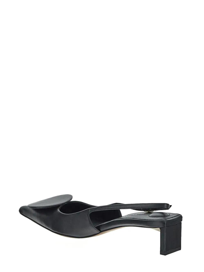 Shop Jacquemus Les Slingbacks Duelo Shoe In Nero