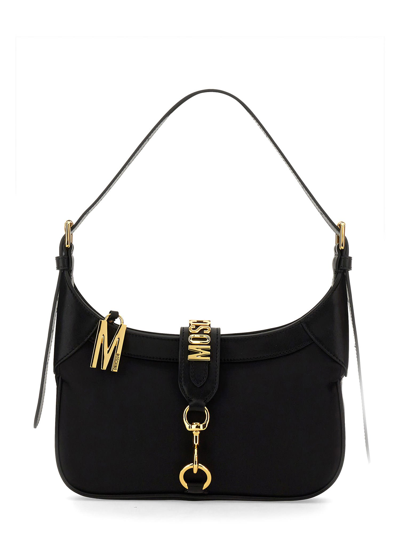 Shop Moschino Bag With Logo In Nero