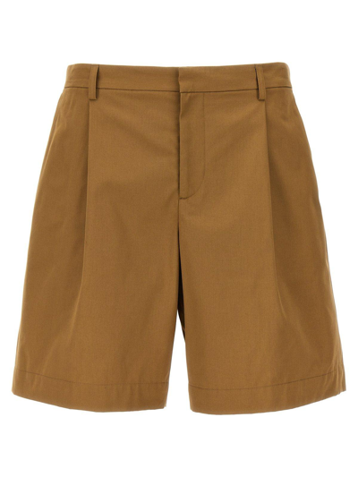 Shop Apc Pleated Bermuda Shorts