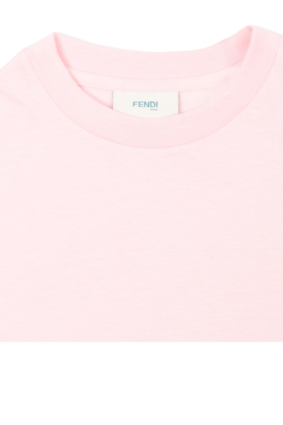 Shop Fendi Kids T-shirt With Logo In Rosa