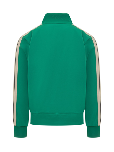 Palm Angels Classic Logo Track Jacket In Green