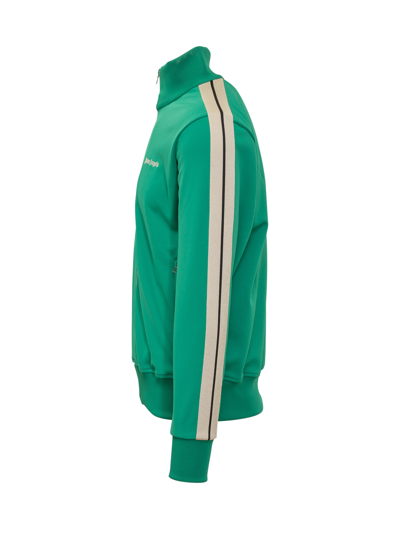 Palm Angels Classic Logo Track Jacket In Green
