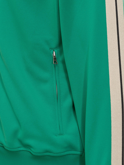 Palm Angels Classic Logo Track Jacket In Green