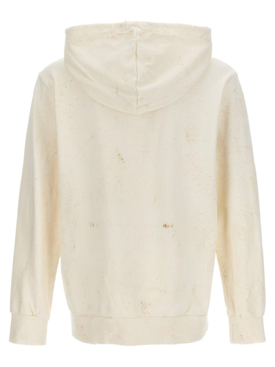 Shop Palm Angels Graphic Printed Hoodie In Bianco