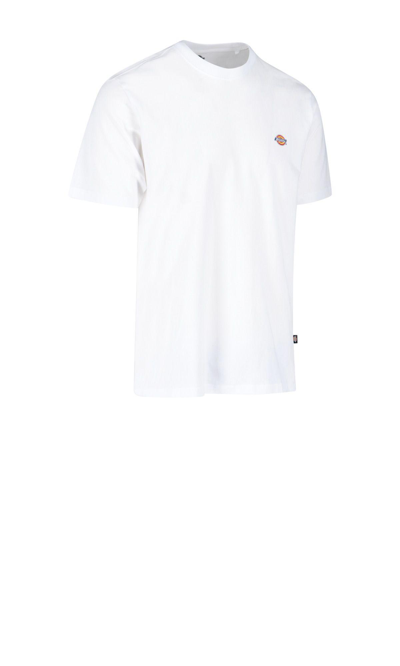 Shop Dickies Logo T-shirt In Bianco