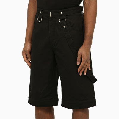 Shop Givenchy Black Trousers With Removable Bottoms In Nero