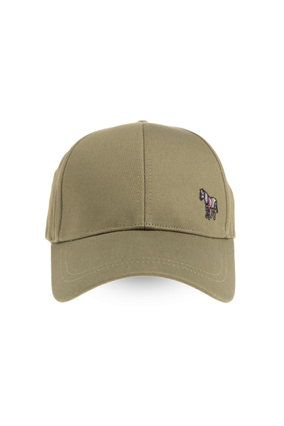 Shop Ps By Paul Smith Ps Paul Smith Baseball Cap With Patch In Verde