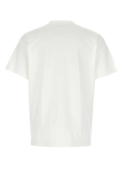Shop Carhartt White Cotton S/s University T-shirt In Bianco