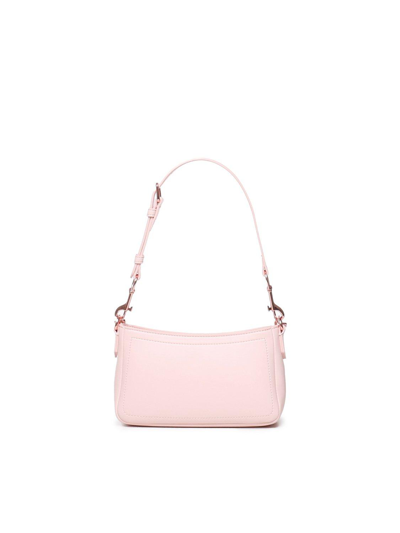 Shop Love Moschino Logo Plaque Chain Linked Shoulder Bag In Rosa