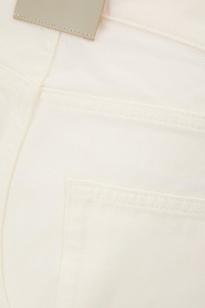 Shop Lanvin Mid-rise Straight Leg Jeans In Optic White