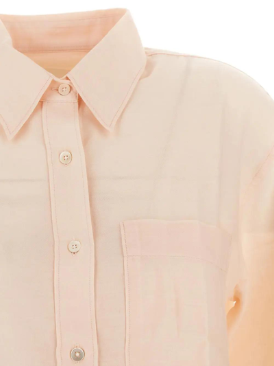 Shop Closed Cotton Shirt In Rose Tint